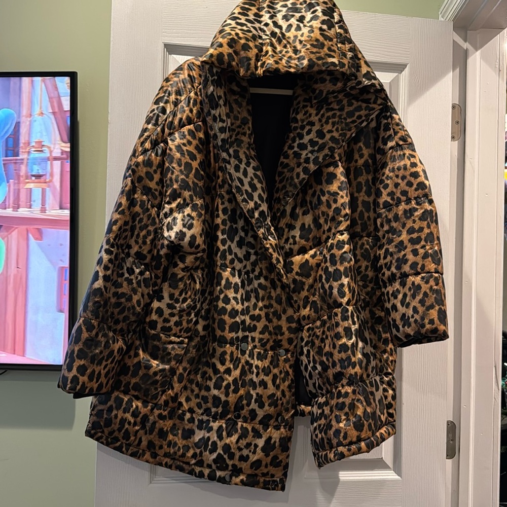 Leopard Zara light Puffer Jacket
